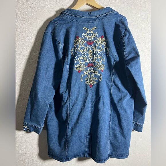 Isabel Hayley embroidered denim jacket - Picture 1 of 6